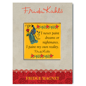 Frida Kahlo Peacock Quote Fridge Magnet