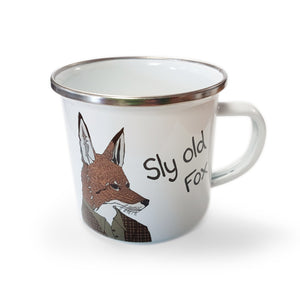 Sly Old Fox - Enamel Mugs