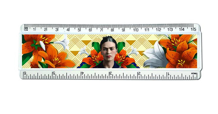 Frida Kahlo Orange Floral - Ruler