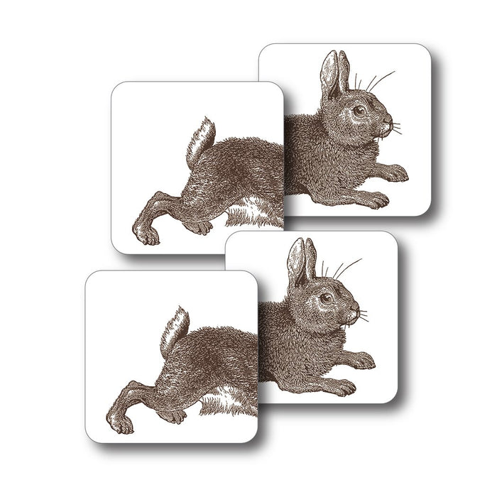 Rabbit and Cabbage Coaster Set of 4