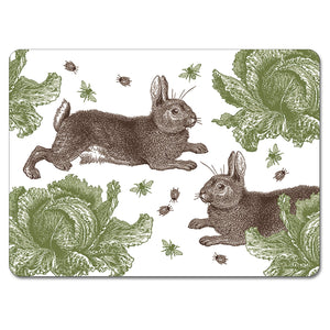 Rabbit and Cabbage Tablemat Set of 4