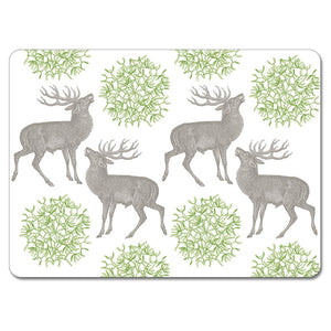 Stag and Mistletoe Tablemat Set of 4