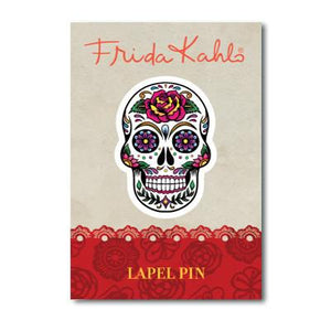 Frida Kahlo Skull Lapel Pin