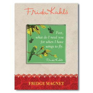 Frida Kahlo Parrot Quote Fridge Magnet